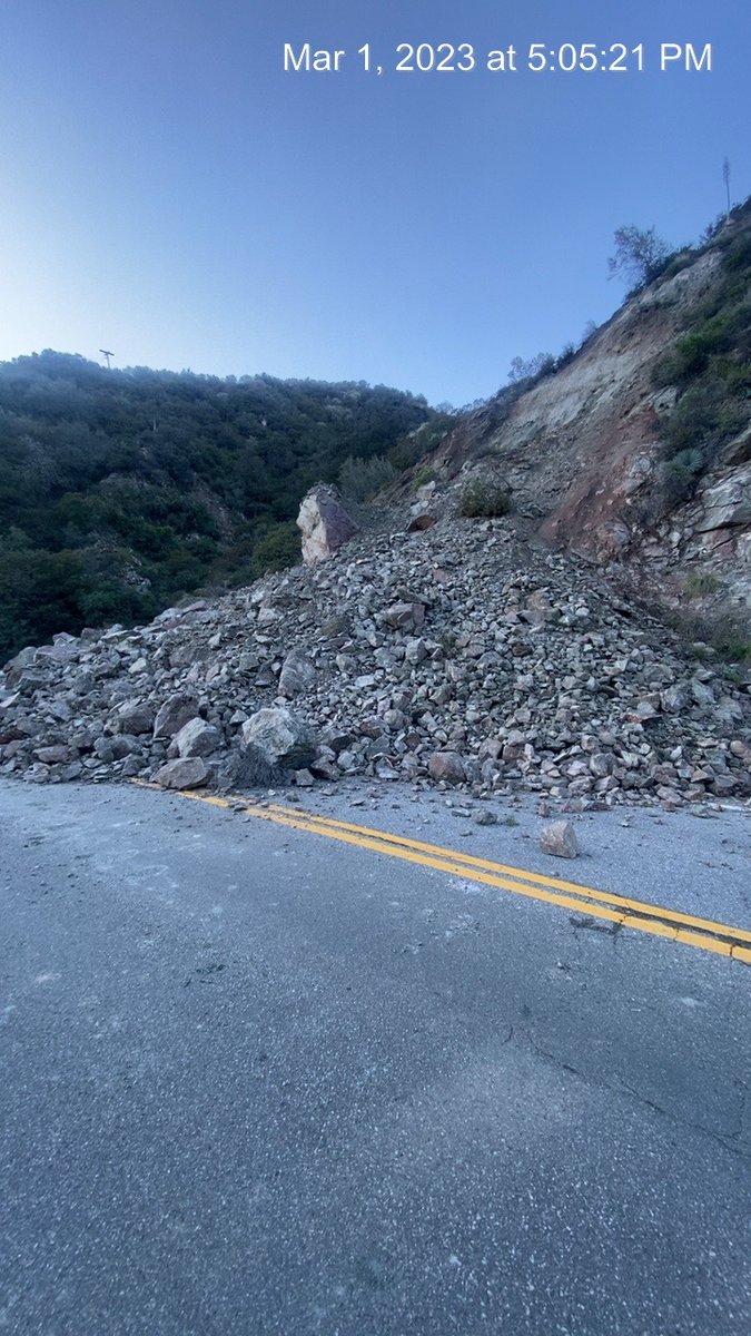 Caltrans HQ on Twitter "RT CaltransDist7 *Storm Closures* 615 a.m. 3/3/23 State Route 2