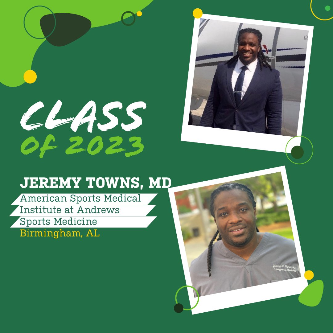UAB Emergency Medicine (@uabemergencymed) on Twitter photo Today's residency class of 2023 spotlight is on Jeremy Towns, MD, who will be completing a Sports Medicine Fellowship right here in Birmingham, AL <a href="/AndrewsSportMed/">Andrews Sports Med</a>! Congratulations, Dr. Towns! <a href="/UABEMResidents/">UAB Emergency Medicine Residency Program</a> Today's residency class of 2023 spotlight is on Jeremy Towns, MD, who will be completing a Sports Medicine Fellowship right here in Birmingham, AL <a href="/AndrewsSportMed/">Andrews Sports Med</a>! Congratulations, Dr. Towns! <a href="/UABEMResidents/">UAB Emergency Medicine Residency Program</a>