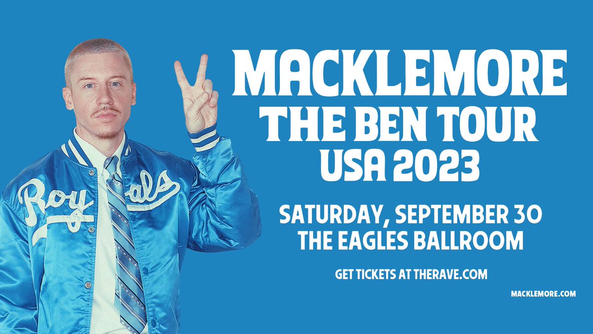 GerronJordan's tweet photo. JUST IN: @macklemore bringing his #BenTour to @therave September 30. Tickets on sale next Friday @WISN12News https://t.co/bNbPXaJFID