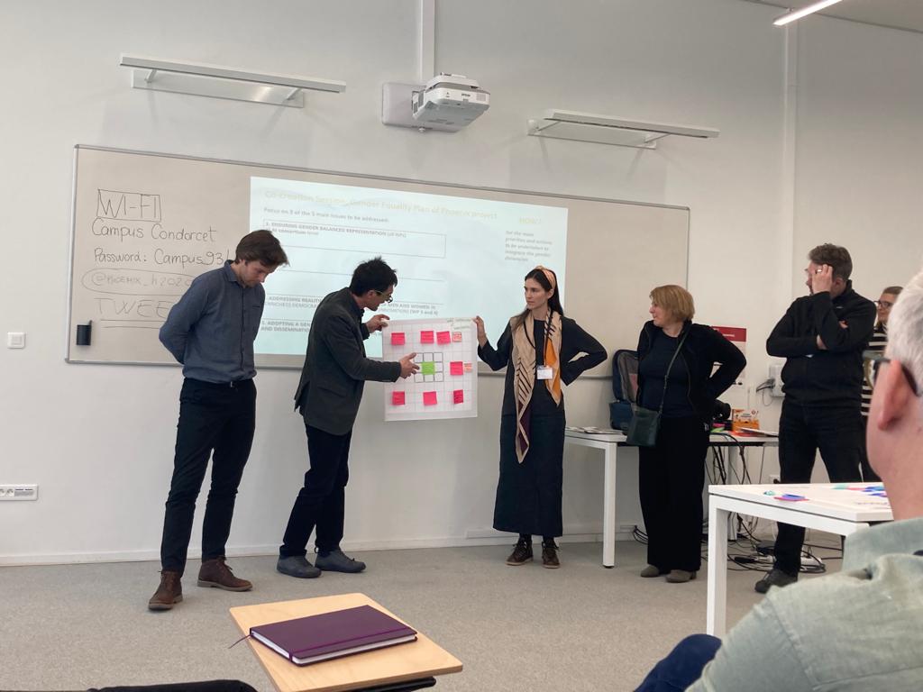 phoenix_h2020's tweet photo. We are committed to ensuring a real, qualitative #genderbalance within our pilots. To brainstorm about this critical, key aspect, we split into groups and presented ideas, solutions and possible paths to implement them. #citizenparticipation #gendergap #women #PhoenixEUproject https://t.co/P8KsgPdYso