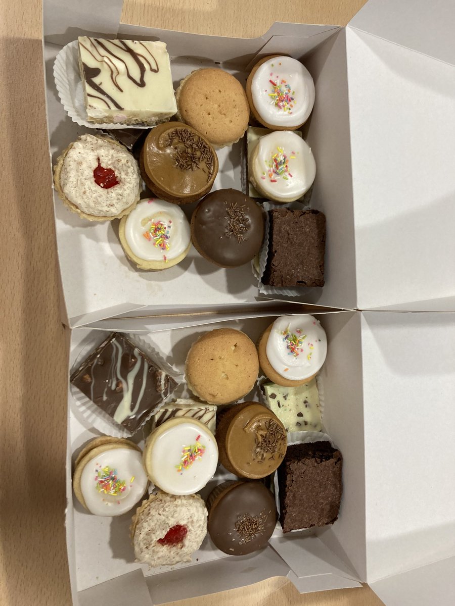 katescoot02's tweet photo. Sweet treats for Ward1 staff today from one of our lovely patients!! I don’t think they’ll last until 3 o’clock!!! https://t.co/kGfZRAxeDz