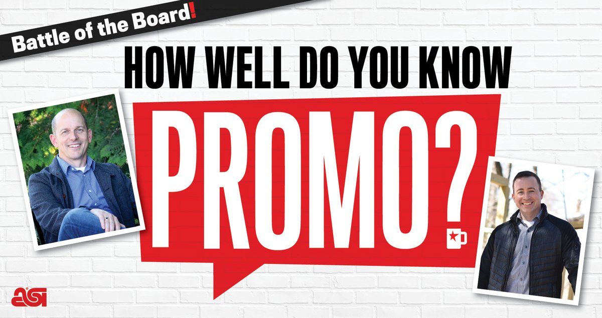 asicentral's tweet photo. The 2nd installment of ASI's live trivia game #HowWellDoYouKnowPromo? will feature two MiPPA board members – @FreeMikej and @bunnyhustle – in a head-to-head battle of wits. 

Mark your calendars for the Battle of the Board! 

🚨 Wed, March 15, 1 pm EST🚨

https://t.co/qvK5X3JeR5 https://t.co/dtQ1iJKx8M