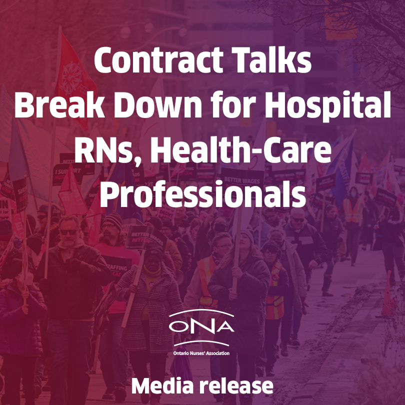ontarionurses's tweet image. Contract talks between ONA hospital registered nurses &amp;amp; @OntHospitalAssn (OHA) have broken down &amp;amp; will now head to arbitration in early May.

“This round of negotiations has been incredibly difficult &amp;amp; frustrating.” - ONA Interim Provincial President Bernie Robinson, RN #onpoli🧵