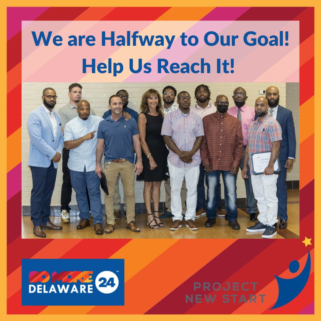 Support Project New Start's mission to combat violence and reduce recidivism by making a donation during Delaware's Giving Day, #DoMore24DE 

➡️ Donate Now: domore24delaware.org/fundraisers/pr…