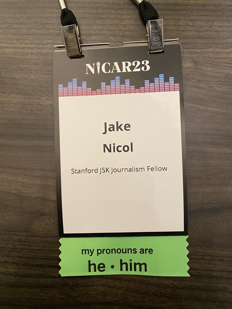 Alright getting here a day late but excited for #NICAR23. Let’s connect!