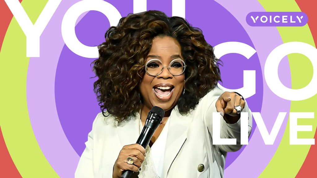 Voicely (@voicely_app) on Twitter photo Go Live 🙊
⠀
Start talking as you are <a href="/Oprah/">Oprah Winfrey</a> performing her show! Here in Voicly you can go live and discuss whatever comes to your mind and strikes a chord with you and your followers. Go Live 🙊
⠀
Start talking as you are <a href="/Oprah/">Oprah Winfrey</a> performing her show! Here in Voicly you can go live and discuss whatever comes to your mind and strikes a chord with you and your followers.