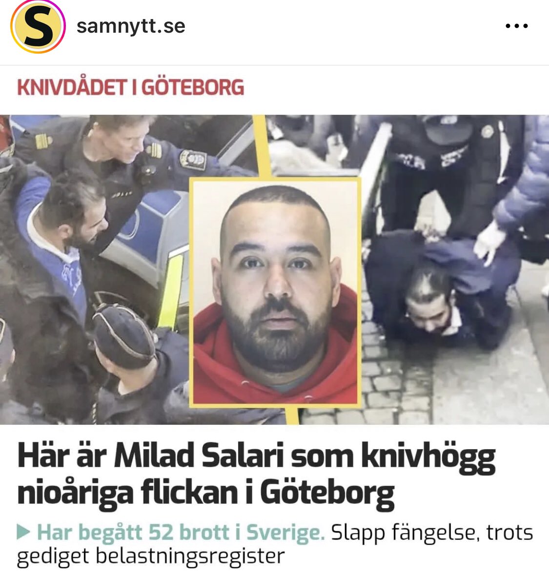 katjanouch's tweet photo. Aset har alltså begått 52 brott och går fri på våra gator? Man kan nästan tro våra politiker vill oss illa? Var är upprördheten hos Kristersson, Strömmer, Emelie Kullmyr (polischef i Gbg), msm? Hur i helvete har detta land blivit kriminella monsters paradis? #svpol #migpol https://t.co/ywq0OClMT6