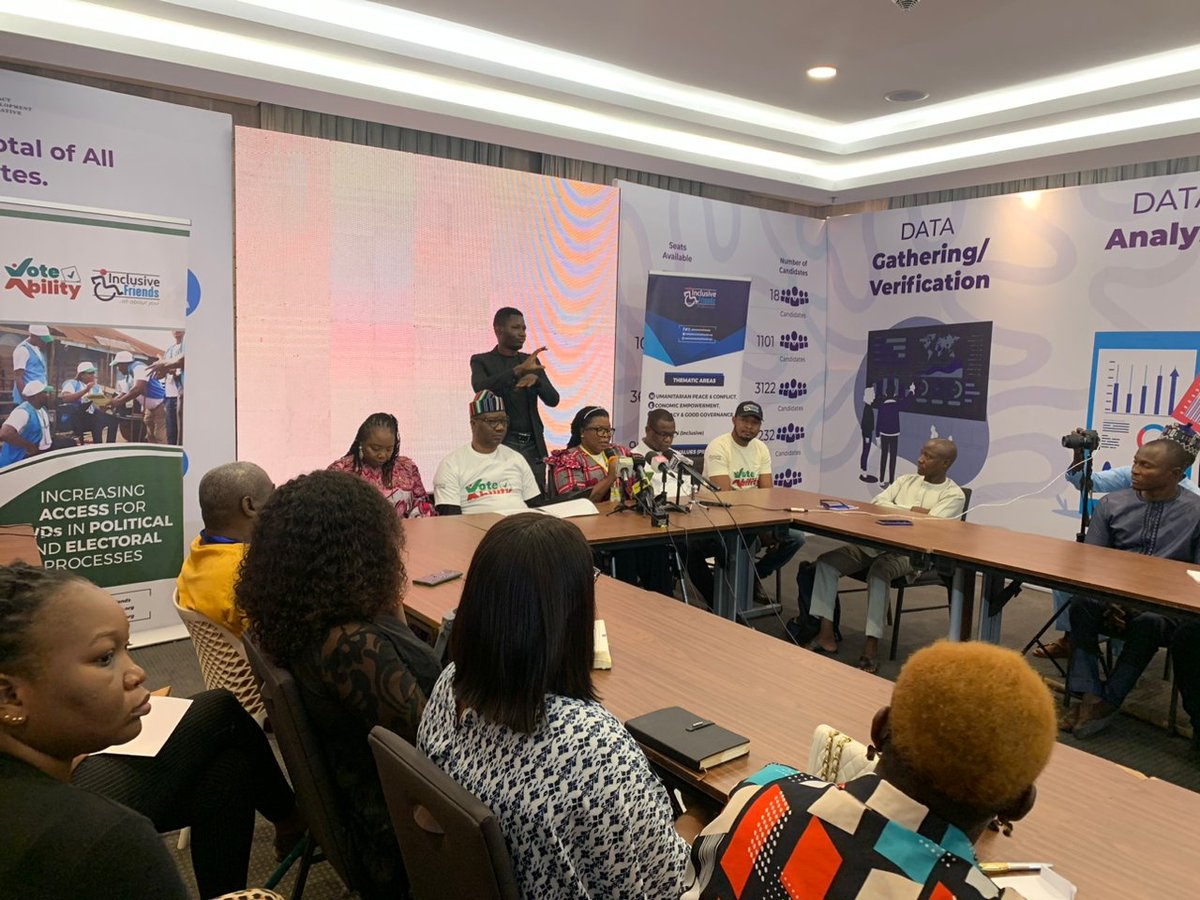 inclusivefrnds's tweet photo. As part of its VoteAbility election observation, IFA finds that most voters who are blind did not use the braille ballot guide to cast their ballots in the just concluded Presidential and National Assembly elections.
Read more:
https://t.co/hnHWdA0dxh
#VoteAbility https://t.co/gkN1j310ib