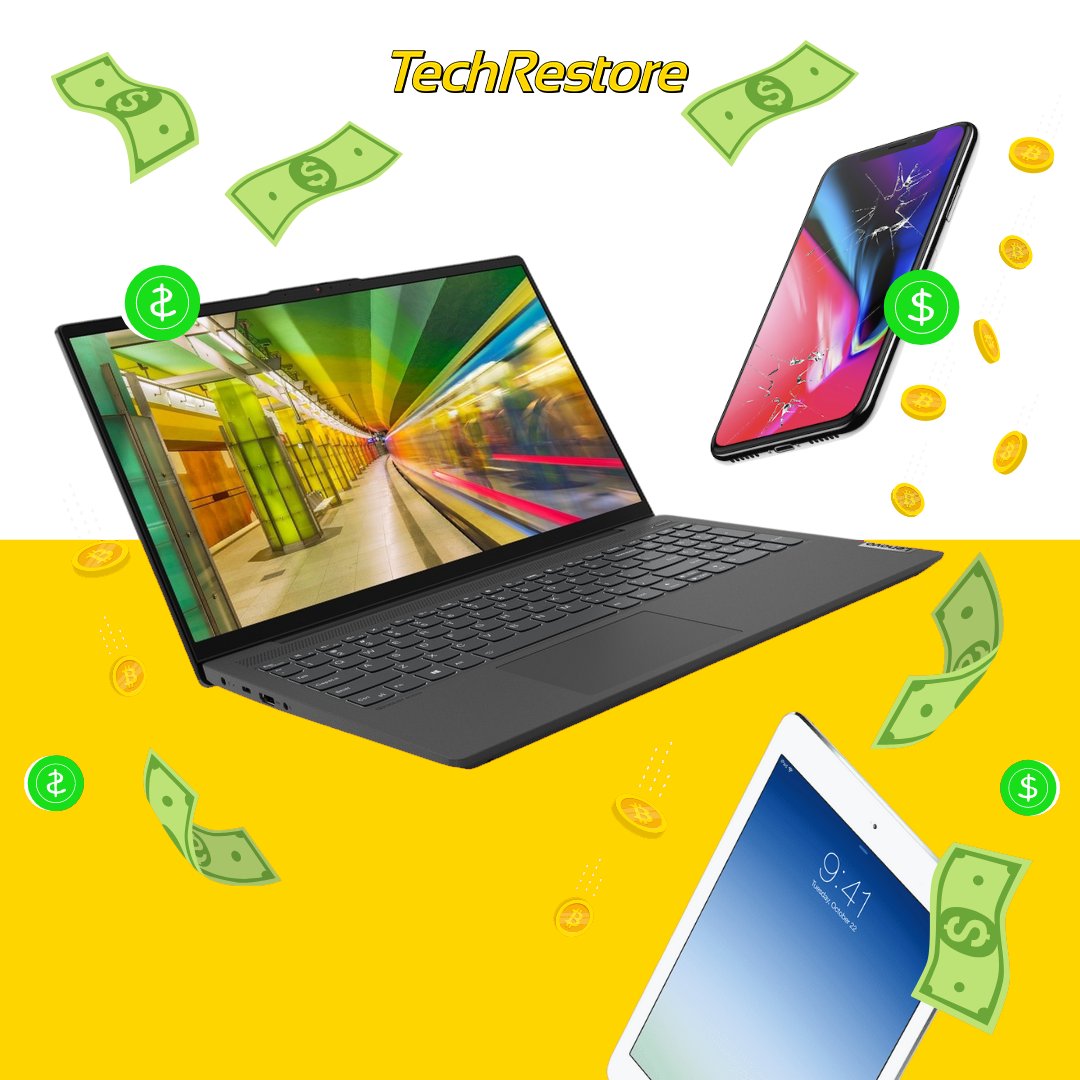 TechRestore (@techrestore) on Twitter photo We buy your device's!!! Come into TechRestore and drop off your device's that you have been looking to sell for a Trade Evaluation. You can use your device to trade up to another device or we can give you some money in your pocket. 💲🤑 We buy your device's!!! Come into TechRestore and drop off your device's that you have been looking to sell for a Trade Evaluation. You can use your device to trade up to another device or we can give you some money in your pocket. 💲🤑