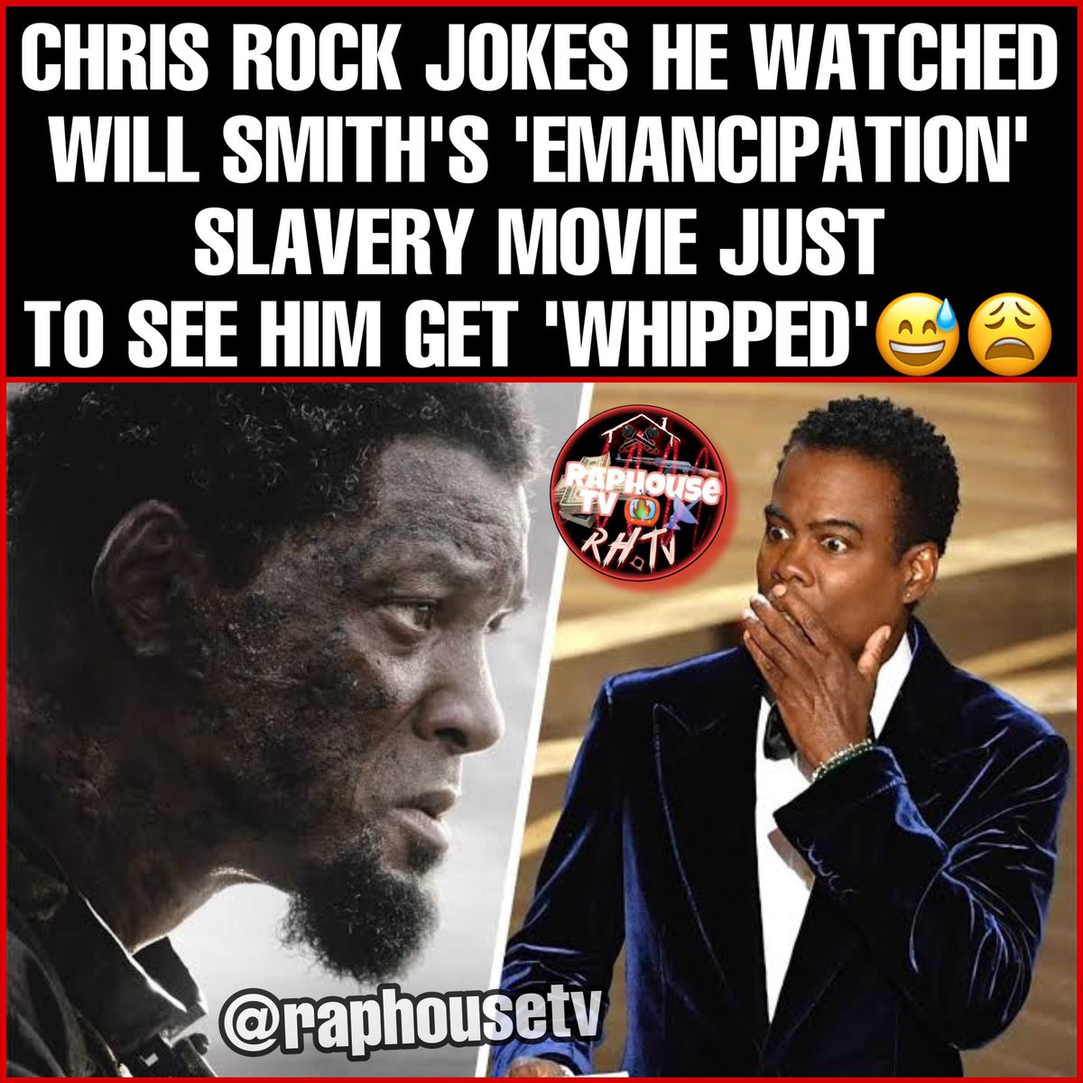 Chris Rock Jokes He Watched Will Smith's ‘Emancipation' Slavery Movie Just To See Him Get 'Whipped'😅😩