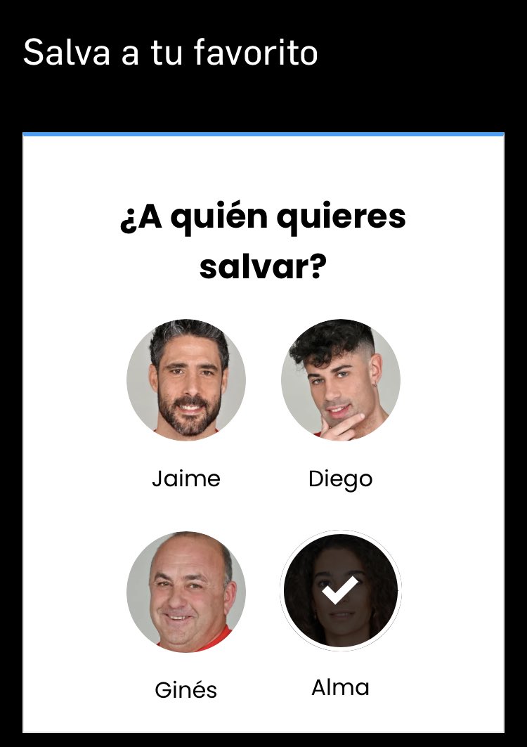 Como las injusticias no me gustan , aún no siguiendo el concurso al 100% voy a dedicar un poquito de mi tiempo a salvar a Alma, la hija de Raquel Bollo que siempre apoyo y defendió con uñas y dientes a Olga. Olga espero que tú tb lo hagas 💖