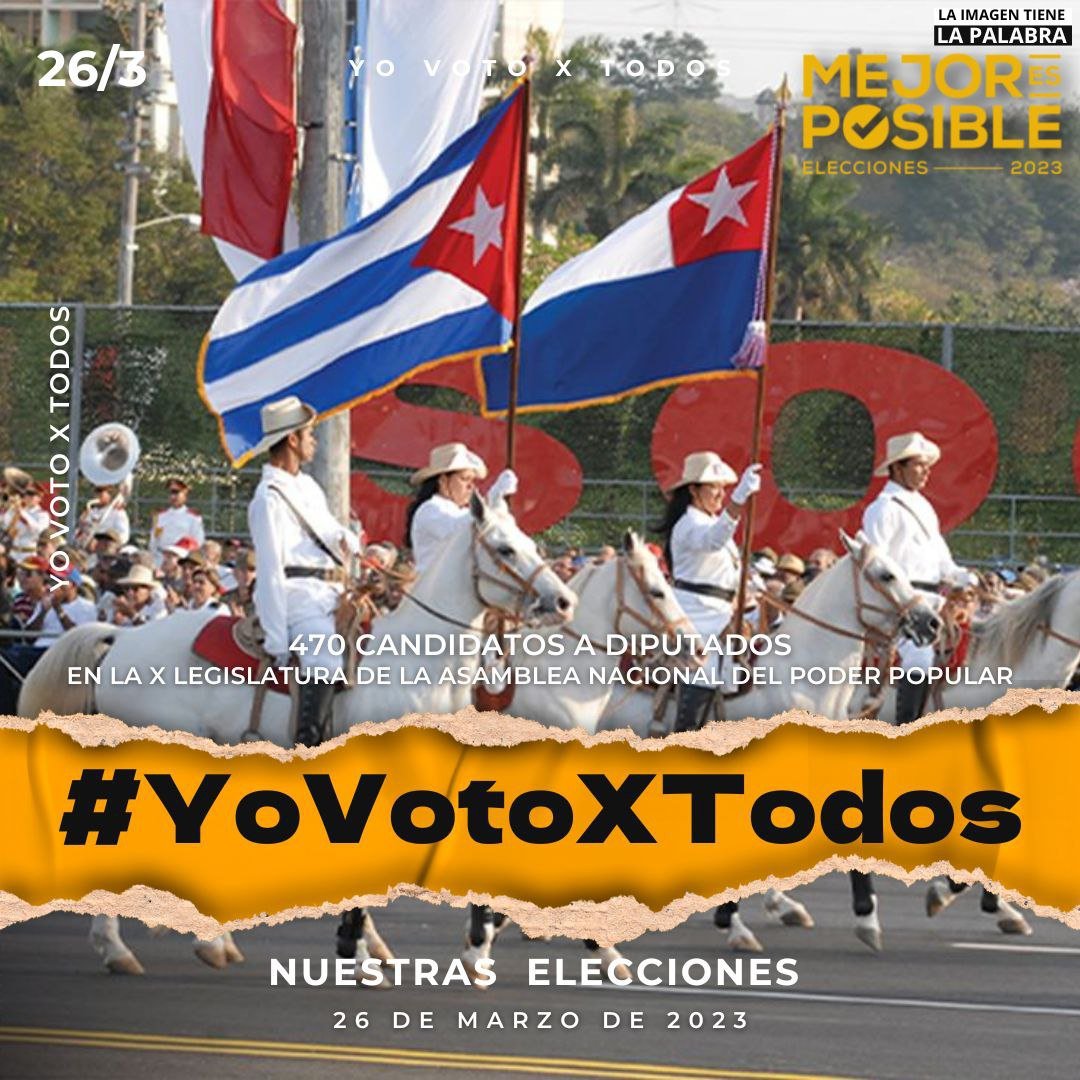NiurkaM83390636's tweet photo. Este 26 votaremos por todos,  la patria lo necesita #MejorEsPosible. Nuestro voto unido #Cuba 🇨🇺 https://t.co/8udD08YkuF