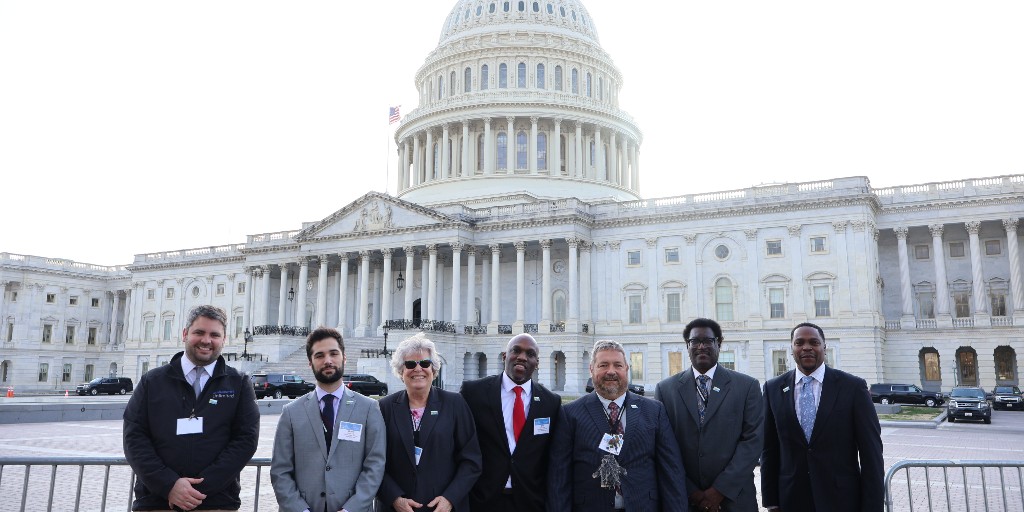 CommunitiesU's tweet image. These people. These people right here spent a week at #RCAPOnTheHill2023 advocating for rural communities in our seven-state footprint. They probably wouldn&apos;t want the attention, but they deserve it.  Thank you, and thank you to the entire Environmental Services Team!