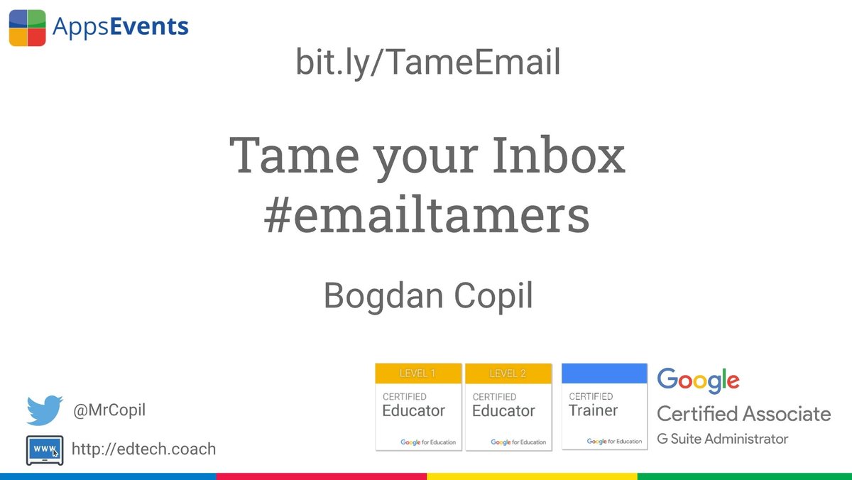 MrCopil's tweet photo. "I'm now actually excited to be opening my Inbox!!!"
"OMG! I won't have anxiety when opening my email any longer!"
"This changes EVERYTHING!!!"
Loved seeing how excited the attendees in my #EmailTamers session were!!! 😍
@Appsevents1 #GooglePD #inbox0 https://t.co/0vDsJ29QhF