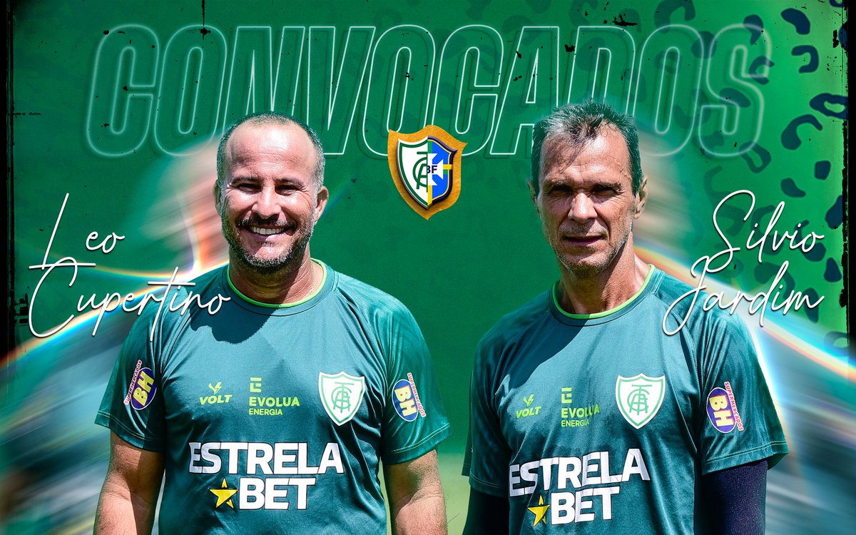 AmericaFC1912's tweet photo. Além do lateral Arthur, Leonardo Cupertino, preparador físico, e Silvio Jardim, preparador de goleiros, também foram convocados para a Seleção Brasileira!! 🐰💚🇧🇷

É o #Coelhão na @CBF_Futebol!!

🎨 Gabriel Morais / América

#PraCimaDelesCoelho #SomosVolt https://t.co/WImQfuFRDF