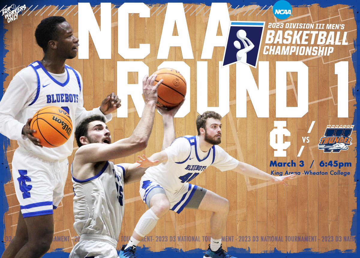 BlueboysHoops's tweet photo. 🔵⚪️ WAKE UP 🔵⚪️

It’s GAME DAY for the Blueboys as we take on Wheaton College in the first round of the NCAA D3 national championship tournament!

Stream link: https://t.co/qDqh06hW0F

#6W
#ICVE https://t.co/tKdzyWF5dM