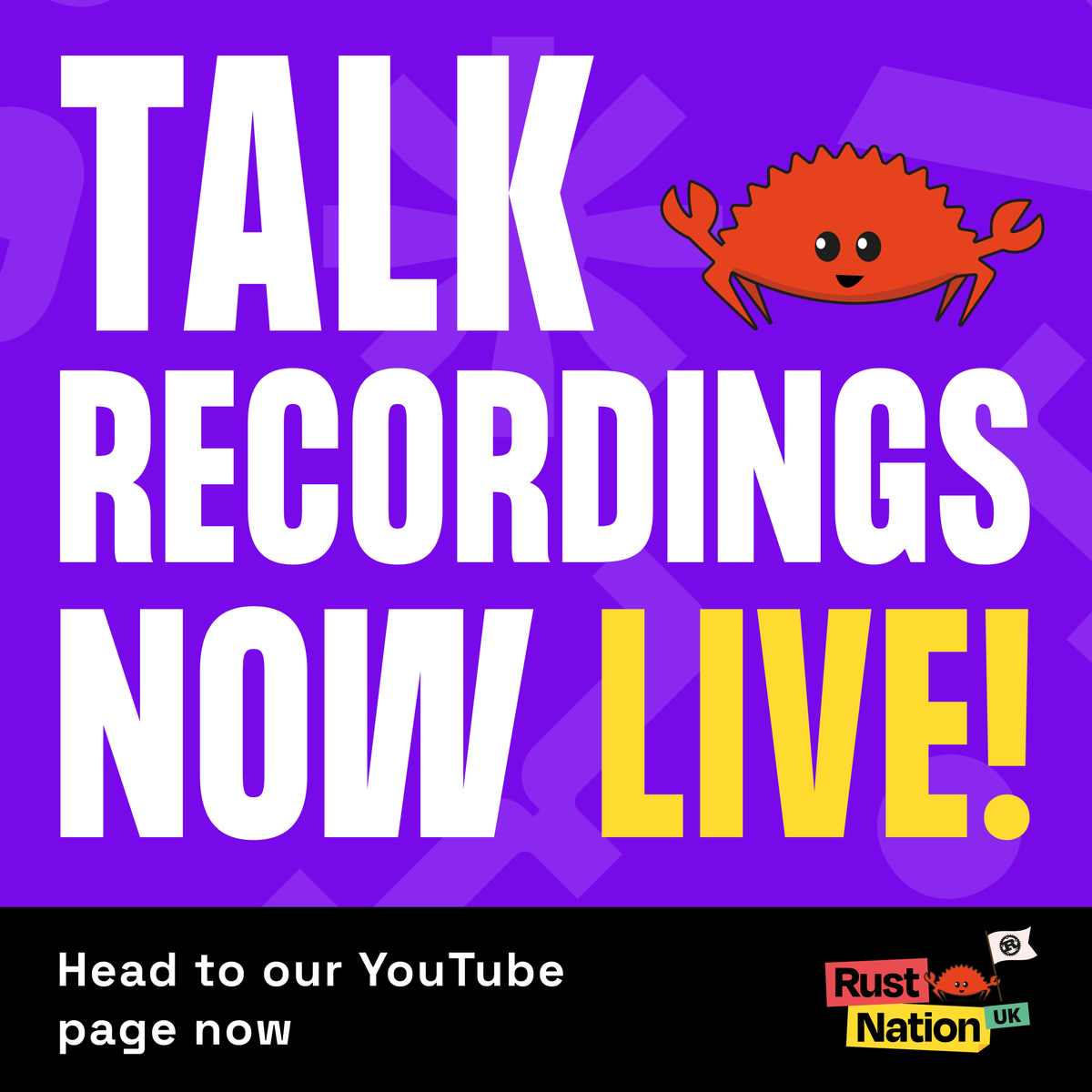 RustNationUK's tweet image. All #rustnationuk talks are now available on our YouTube Channel. 

What was your favourite talk? Reply below

youtube.com/watch?v=y4_a3A…

#rustlang 🦀