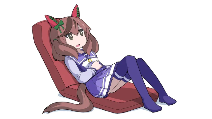 #33日ネイチャチャレンジ#ナイスネイチャ#ウマ娘 31日目座椅子とネイチャ 