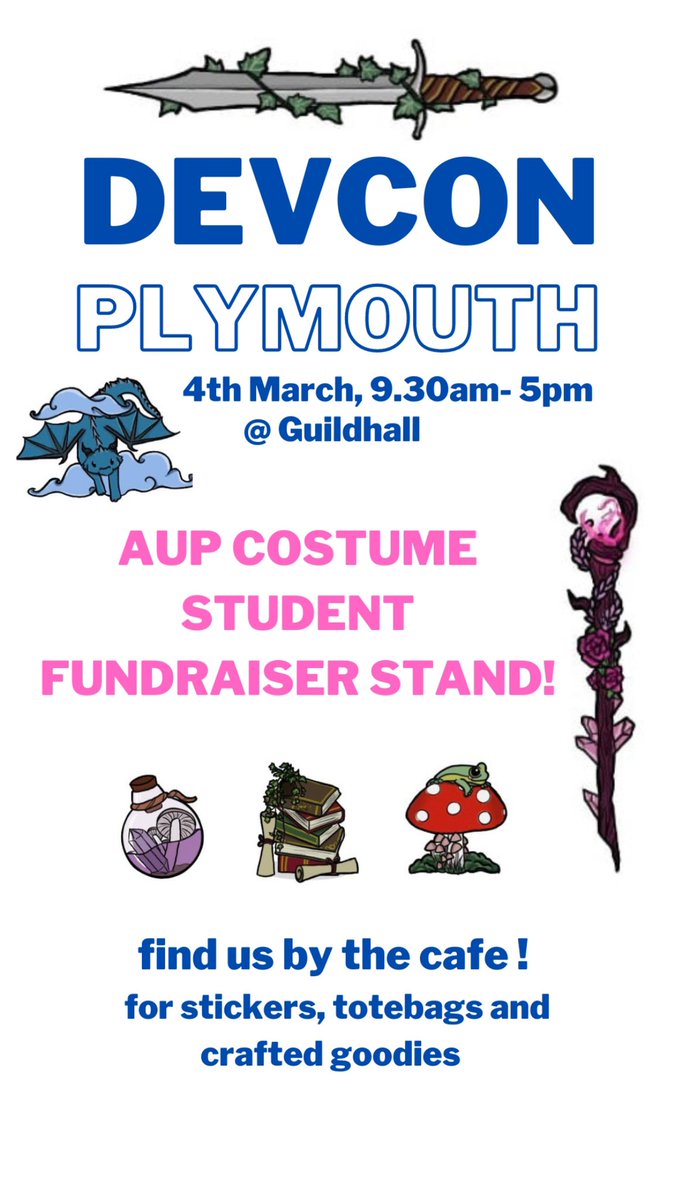Our third year students are fundraising for their final degree show this Saturday at Devcon! Make sure to pop by and see them! 
#devcon #devconplymouth #costumeproduction #costumeproduction10 #fundraising