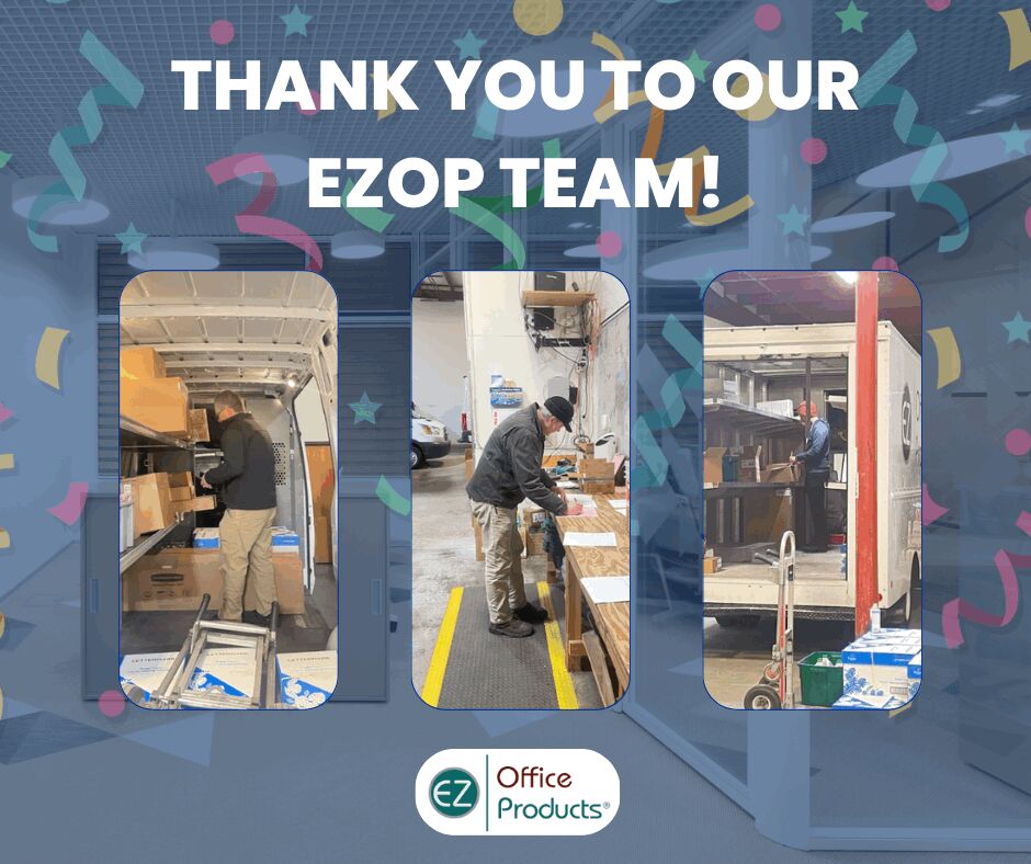 ezoffice's tweet photo. Happy #NationalEmployeeAppreciationDay!

We know EZ Office Products wouldn’t be where we are today without the work of our stellar team — thank you! https://t.co/PbyIdh2DQp