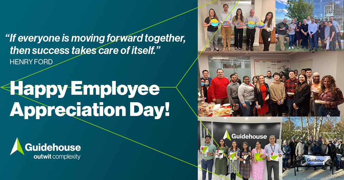 RT @GuidehouseHC : RT @Guidehouse: Happy Employee Appreciation Day to #TeamGuidehouse! Thank you all for your ongoing commitment to our culture, today and always. 
guidehou.se/3KxbJkR
#EmployeeAppreciation #GuidehouseEmployeeAppreciation