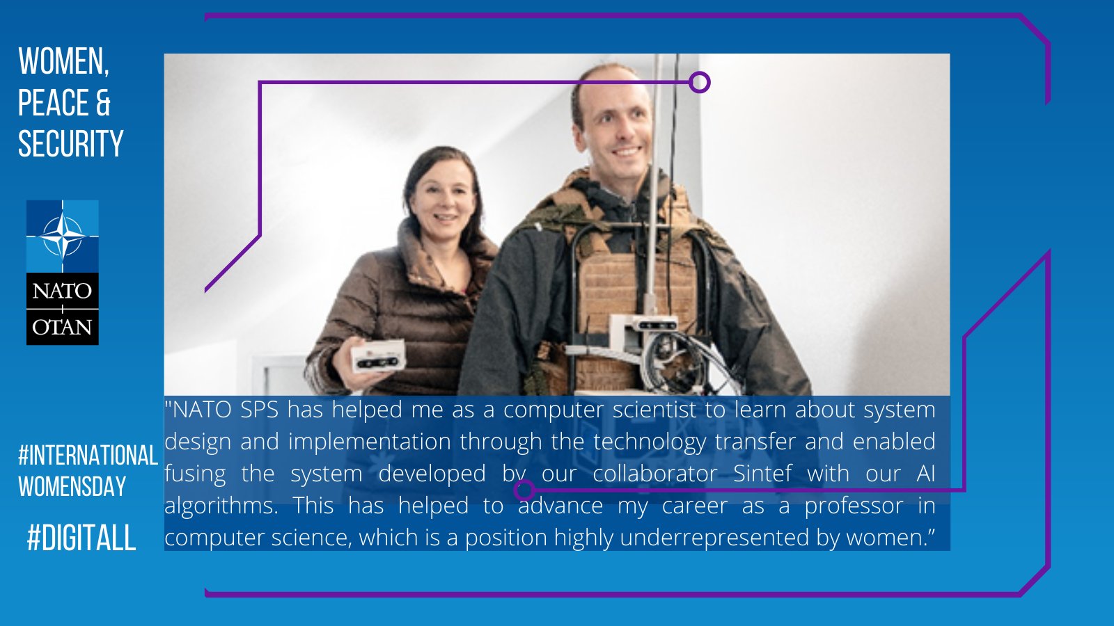 In the picture you can see Dr. Laura Ruotsalainen with her co-director Dr Aiden Morrison. Photo credits go to Geir Mogen