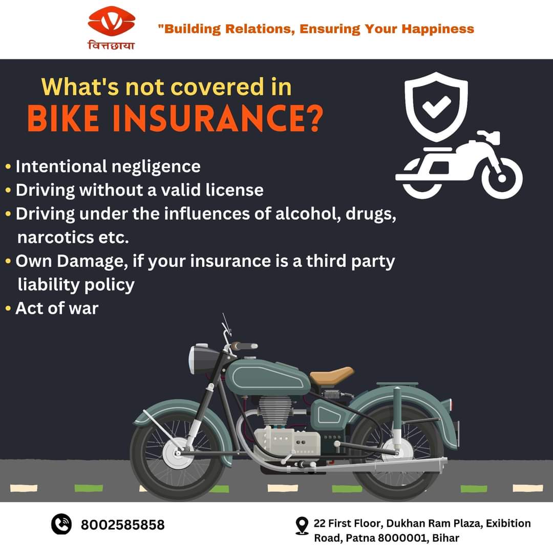 To know What's not Covered in Bike Insurance Read This! 

Call us on - 8002585858
Check us on google - maps.app.goo.gl/11NunYXaY44XMF…
. 
. 
#insurancompany # #vittachaya #bikeinsurance #bikeinsuranse #bikeinsuranse #bikeinsurancecover #bikeinsurance #insurancepolicy #insurancecompany