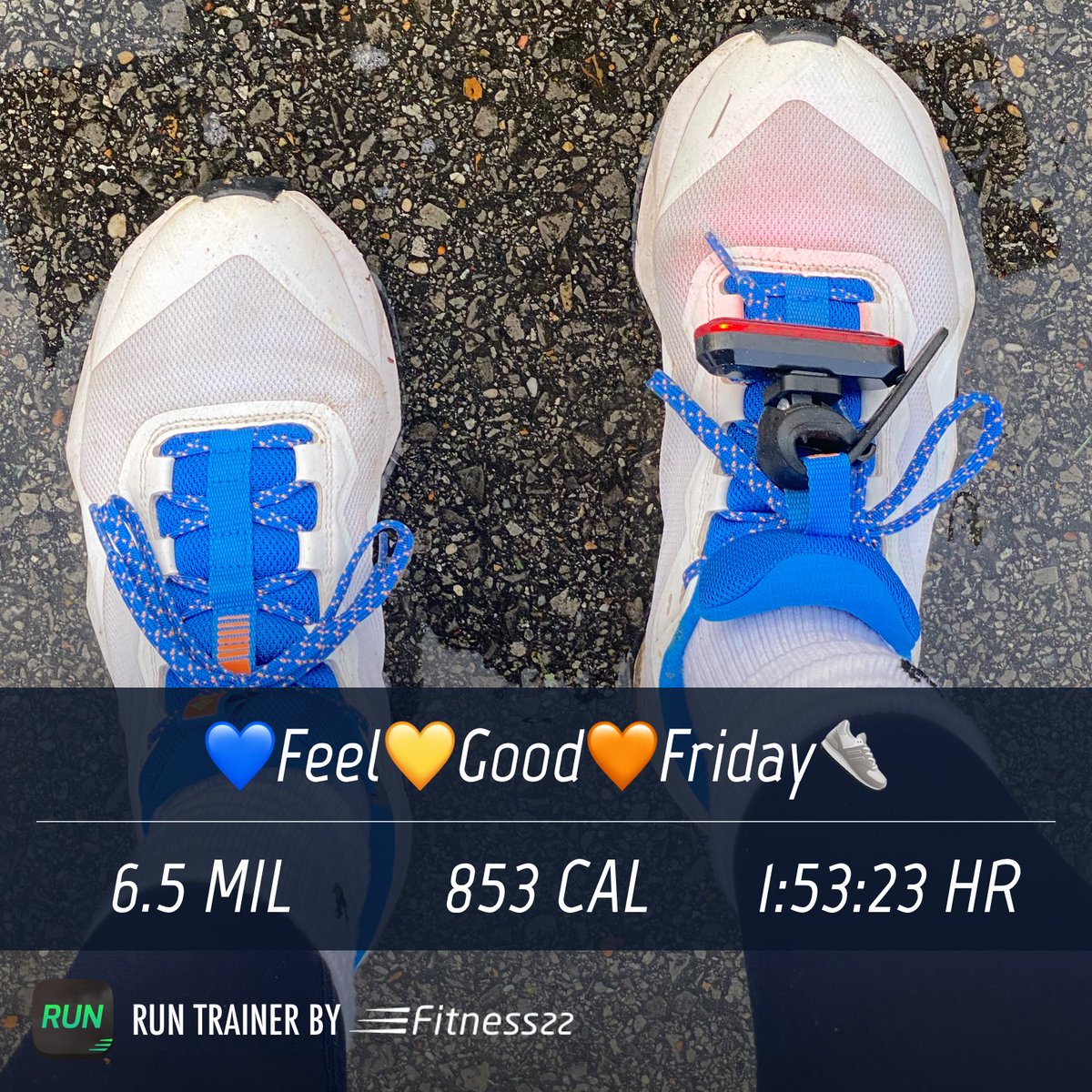 geauxnatural's tweet photo. 💙Feel💛Good🧡Friday👟
#FridayWorkout
#FridayMorningWorkout
#10K 
#TGIF
#TheGrindIncludesFriday
#FinishStrong
#HarrietHouseParty
#LouisianaTreks
#GirlTrek https://t.co/k5IbNWKYO2