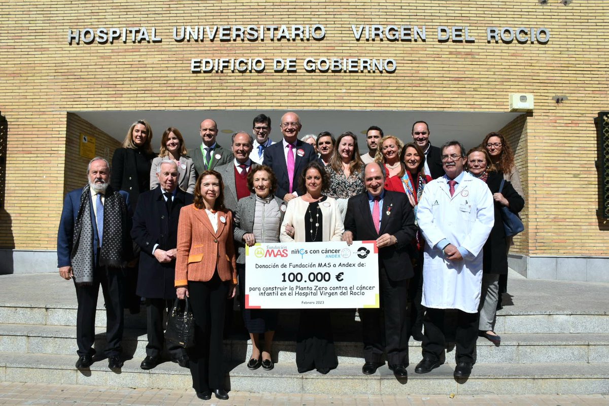 somosgrupomas's tweet photo. 🤲¡Buenas noticias! Las obras de la #PlantaZero del HU Virgen del Rocío, proyecto impulsado por @AndexAsociacion y en el que desde #GrupoMAS y @SomosFundMAS hemos contribuido con la donación de 100.000€, empezarán antes de verano. 
Más información aquí: https://t.co/9gPJCqyB0H https://t.co/l2SvHXG7FU