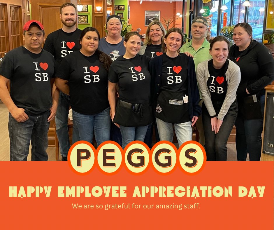 Happy #EmployeeAppreciationDay - thank you to our entire PEGSS team for all you do! 🍳🐣🌞