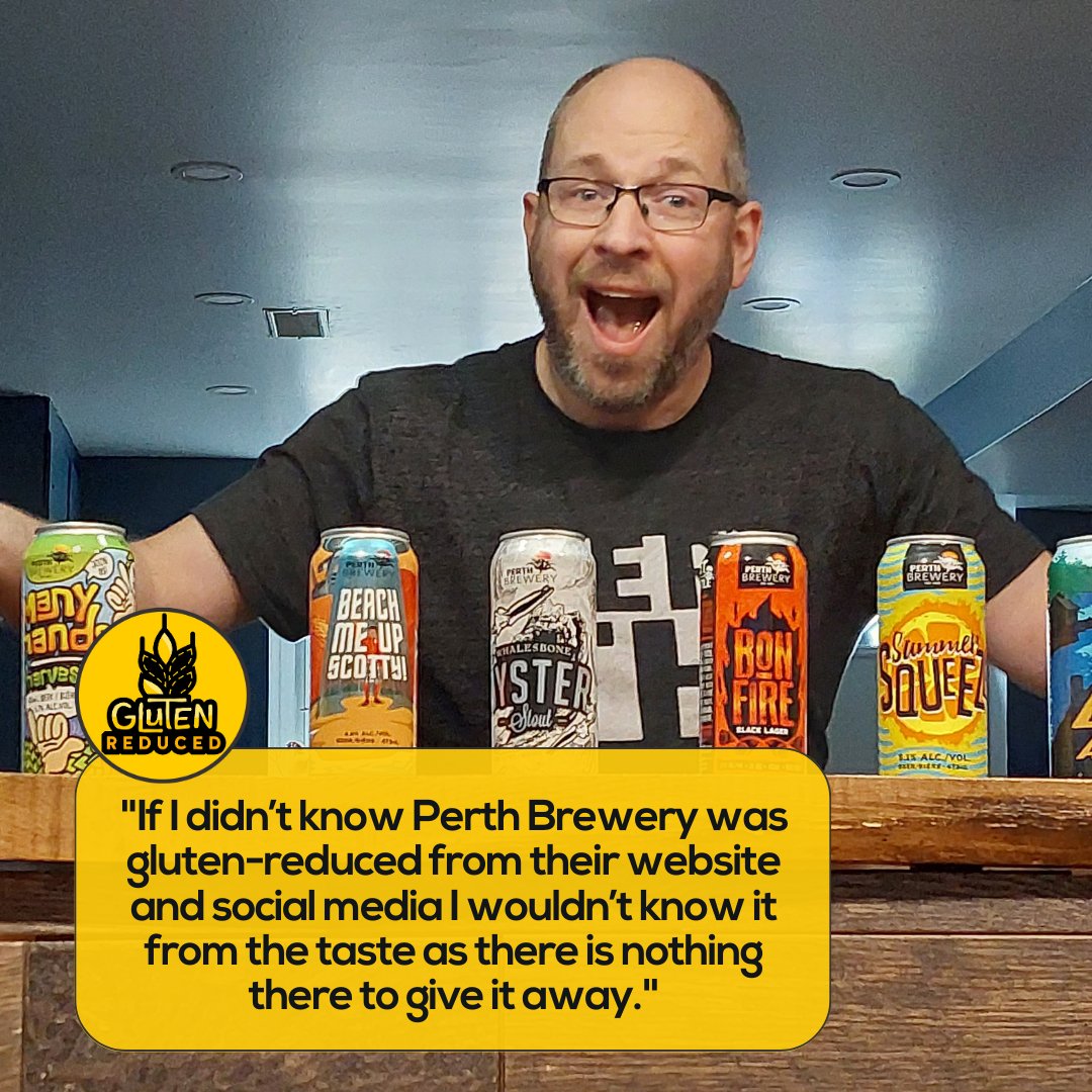 Ambassador Spotlight: Greg 🤩 

Greg has been drinking Perth Brewery for years and LOVED our home delivery service during the pandemic. Greg doesn't have gluten sensitivities, but we are thankful that he loves to share our beer with those who do! 🍻