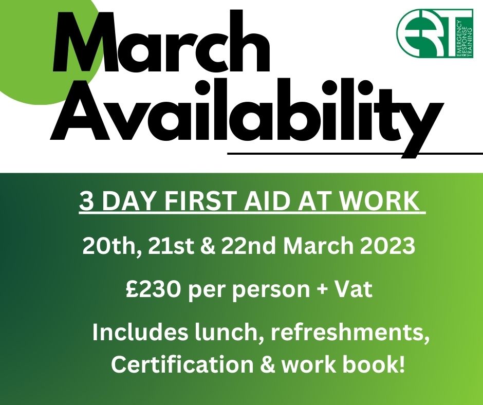 ERtrainingUK's tweet photo. 3 Day First Aid at Work March dates!, 

Where?? Here at Canberra House Doncaster,

Lunch &amp; Refreshments included 🍴

Go to our website to book https://t.co/df1OXR8Mjt

Or give us a call on 01302 802016! 😁

#firstaidtraining #firstaid #doncasterbusiness #20yearsinbusiness https://t.co/hZ26prneBc