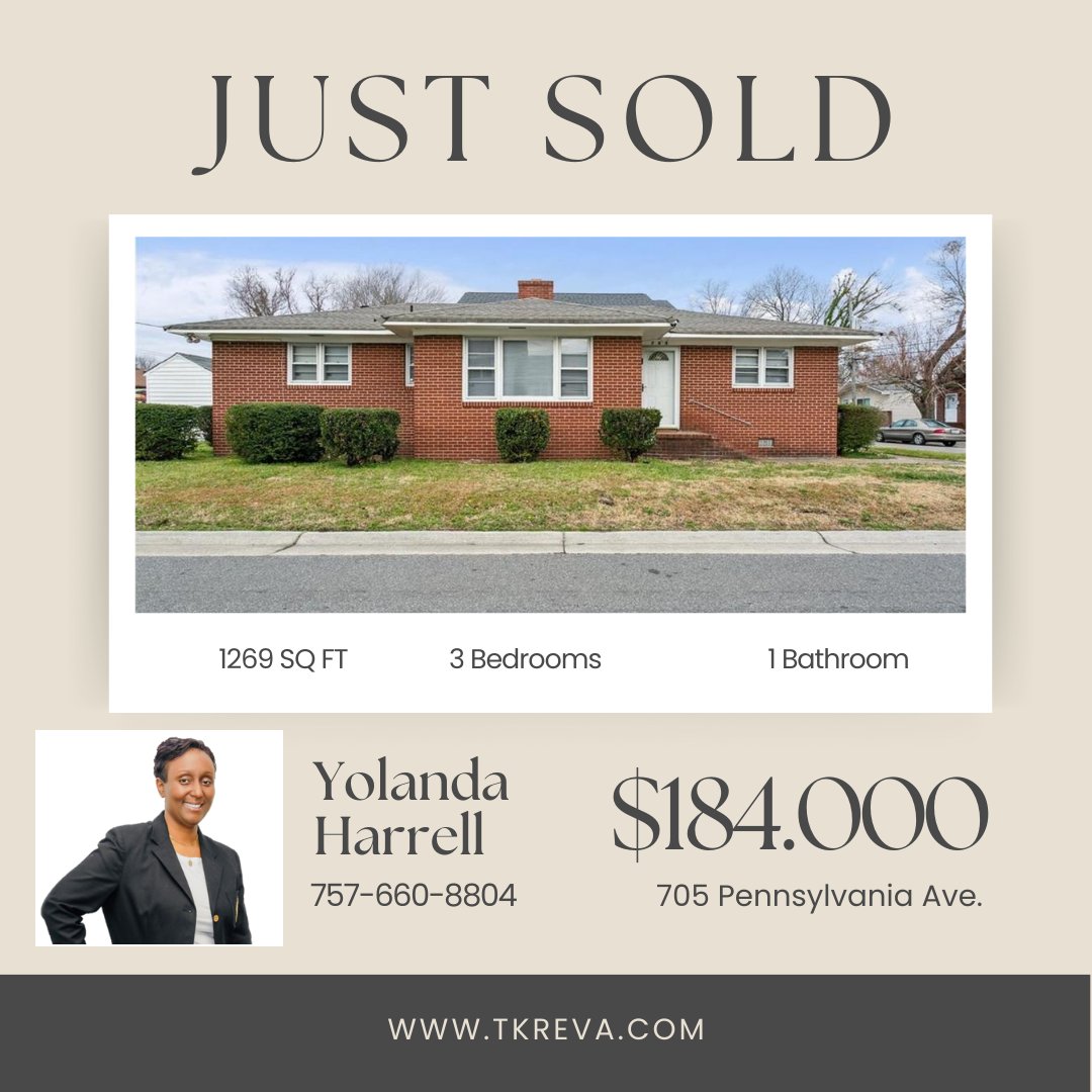 TurnKeyRE_VA's tweet photo. CONGRATULATIONS YOLANDA!!!  This is what we do...make dreams a reality!  Call us today so we can help you find your dream home!

#tkreva #turnkeyrealestate #dreamteam #justsold #callus https://t.co/gVJZVu3B8L