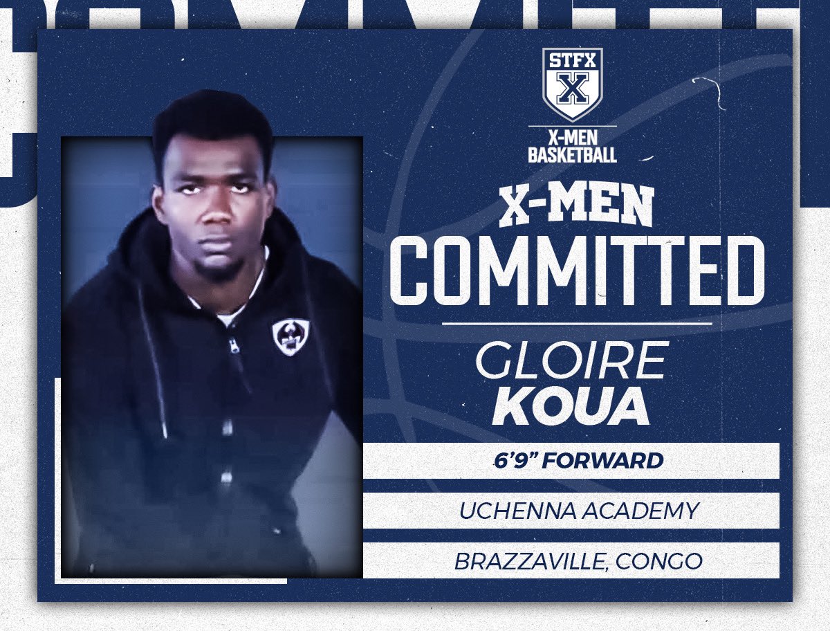 StFXAthletics's tweet photo. Coach Vernon &amp; X-Men Basketball are excited to announce the commitment of forward Gloire Koua for the 2023-24 season! #goxgo https://t.co/wIVbxlB1tu
