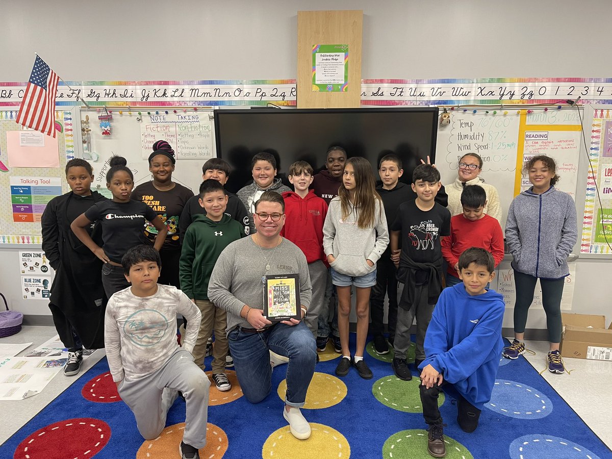 RussClarkMedia's tweet photo. So fun reading to this 5th grade class at @CParkOwls for #ReadAcrossAmerica2023! 
After hearing how Miss Nelson went missing…they promised to be good for the rest of the year! 😄 #nhcs #reading #schoolPR #education 

@NewHanoverCoSch https://t.co/1zA27ka2Z0