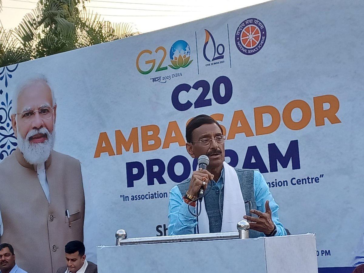 singhshreedeo's tweet photo. @C20Ambassador a wonderful program was conducted in Ranchi by Aishwar Seth among the students of BIT, Lalpur Extension Centre with Shri Sanjay Seth, Hon'ble MP, Ranchi as the Chief Guest . More than 250 students had actively participated. https://t.co/wfxFOtqV4r