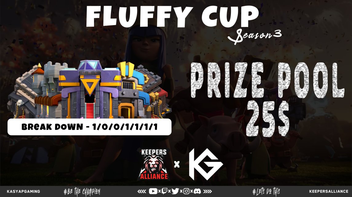Kasyap Gaming (@kasyap_gaming) on Twitter photo A new season of #FluffyCup is here
Join our discord for more information - discord.gg/kasyapgaming
Event sponsored by <a href="/KeepersAlliance/">Keepers Alliance</a> A new season of #FluffyCup is here
Join our discord for more information - discord.gg/kasyapgaming
Event sponsored by <a href="/KeepersAlliance/">Keepers Alliance</a>