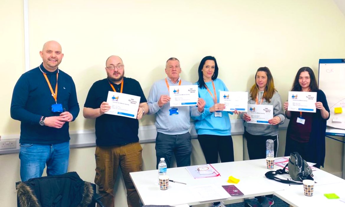 We wanted to say a massive well done & welcome on board to our 5 new #PeerMentors who successfully completed their training today and will be supporting in service from next week🙌🏽