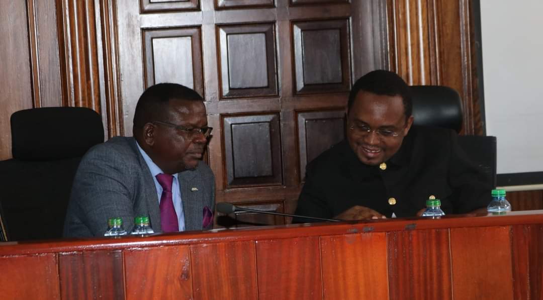 SenatorTurkana's tweet photo. In a Meeting with NCIC chairperson Rev. Samuel Kobia, Turkana Senator Hon. James Lomenen called on communities in West Pokot, Samburu, Turkana, Marakwets, and Ilchamus to surrender their firearms, embrace peace and development to join other Kenyans in vision 2030. @NCIC_Kenya https://t.co/0L0jQKs0FP
