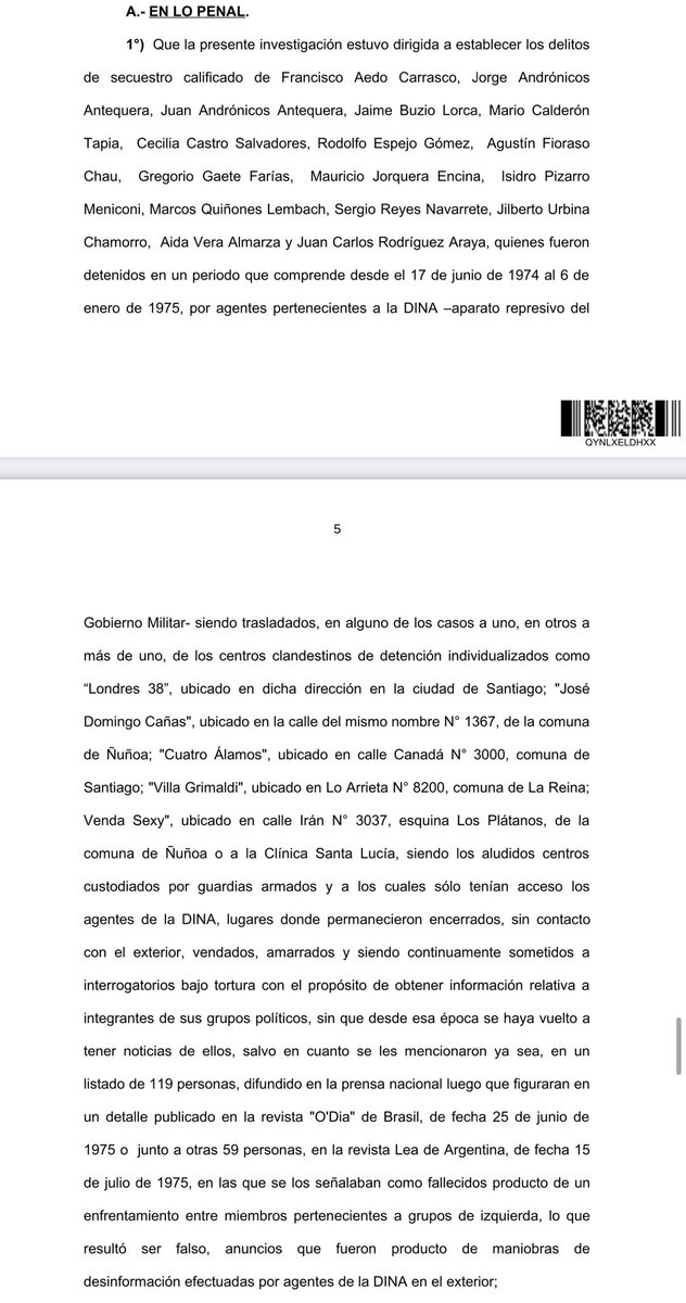 🔴 OPERACIÓN COLOMBO: Corte Suprema revocó sentencia que había absuelto a más de 60 exagentes de la DINA, entre ellos el exjerarca de la organización, Miguel Krasnoff, y los condenó como responsables de la desaparición de 16 militantes de izquierda, mayoritariamente del MIR.