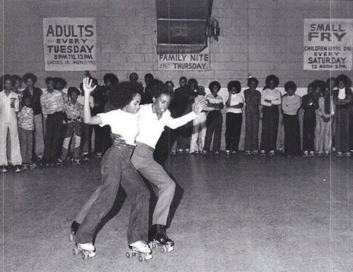 RollerCade Roller Rink was founded January 9, 1955 in Southwest Detroit by Mrs. Johnnie Mae Folks and her husband Leroy. They used their life savings and a loan to fund the business. RollerCade is still running 68 years later. Their grandson is media mogul Byron Allen. 
#BMF