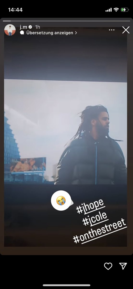 || Jm🐤/ Hobi 🐿

• Jimin’s IG story über ‘on the street’ 
🐤: #jhope #jcole #onthestreet 😭 <a href="/BTS_twt/">방탄소년단</a>