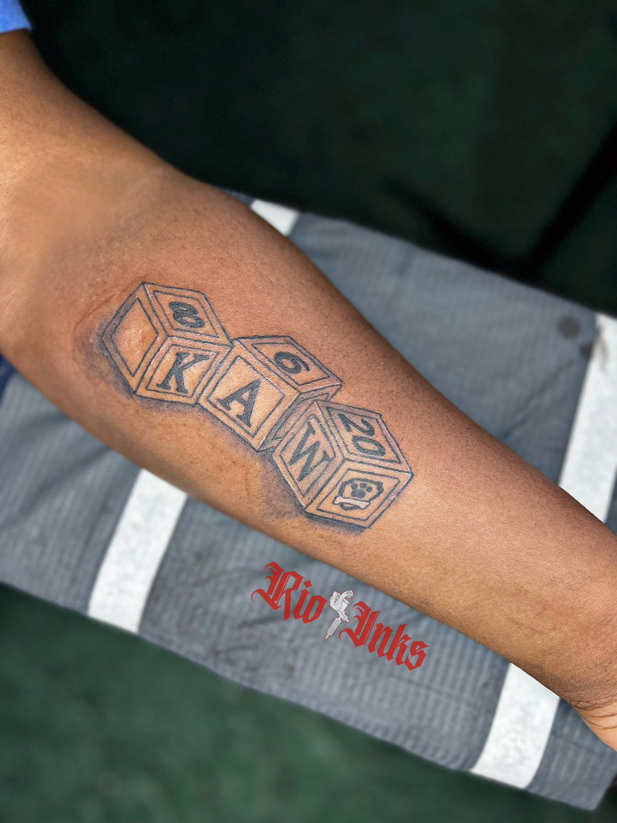 Rio_Inks's tweet photo. Custom Letter Block Tattoo💉🧸 Book @Rio_Inks For Your Next Session ✍🏾🗓Click The Link In Bio To Book Or Inbox For Same Day Appointments 📥 https://t.co/dX5r6sVPan