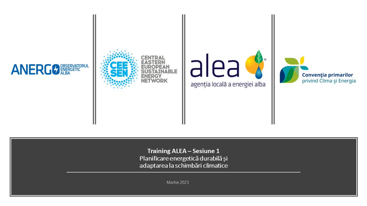 Trainingul ”Consolidarea capacității autorităților publice din Europa Centrală și de Est în vederea elaborării planurilor de acțiune pentru Energie Durabilă și Climă (PAEDC)” a debutat azi cu Sesiunea ”Rolul planificării energetice la nivel local. Armonizarea PIEE cu PAEDC”.