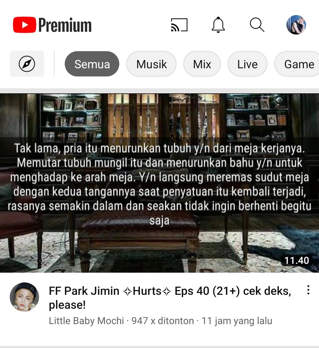 buka yt yg muncul paling atas beginian. yt ngadi2 bgt ngasih rekomendasi 😭😭