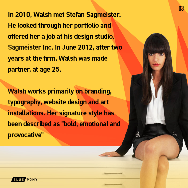 BluePonyDigital's tweet photo. In honor of #WomensHistoryMonth, we're celebrating the incredible impact #JessicaWalsh has had on the world of design, including the fact that her studio is one of 40 female-led creative studios in the United States! https://t.co/RJ7P3dZZH3