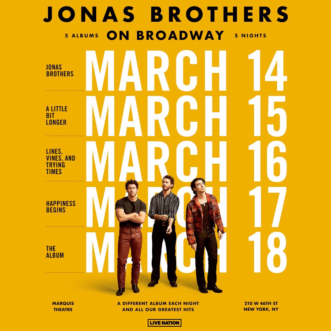 feminin Udgangspunktet pude 103.5 KTU on Twitter: "Are you the biggest @JonasBrothers fan? Like + tell  us why you're their biggest fan using the #JonasBrothersfanSWEEPSTAKESENTRY  for your chance to win tix to see the #JonasBrothers,