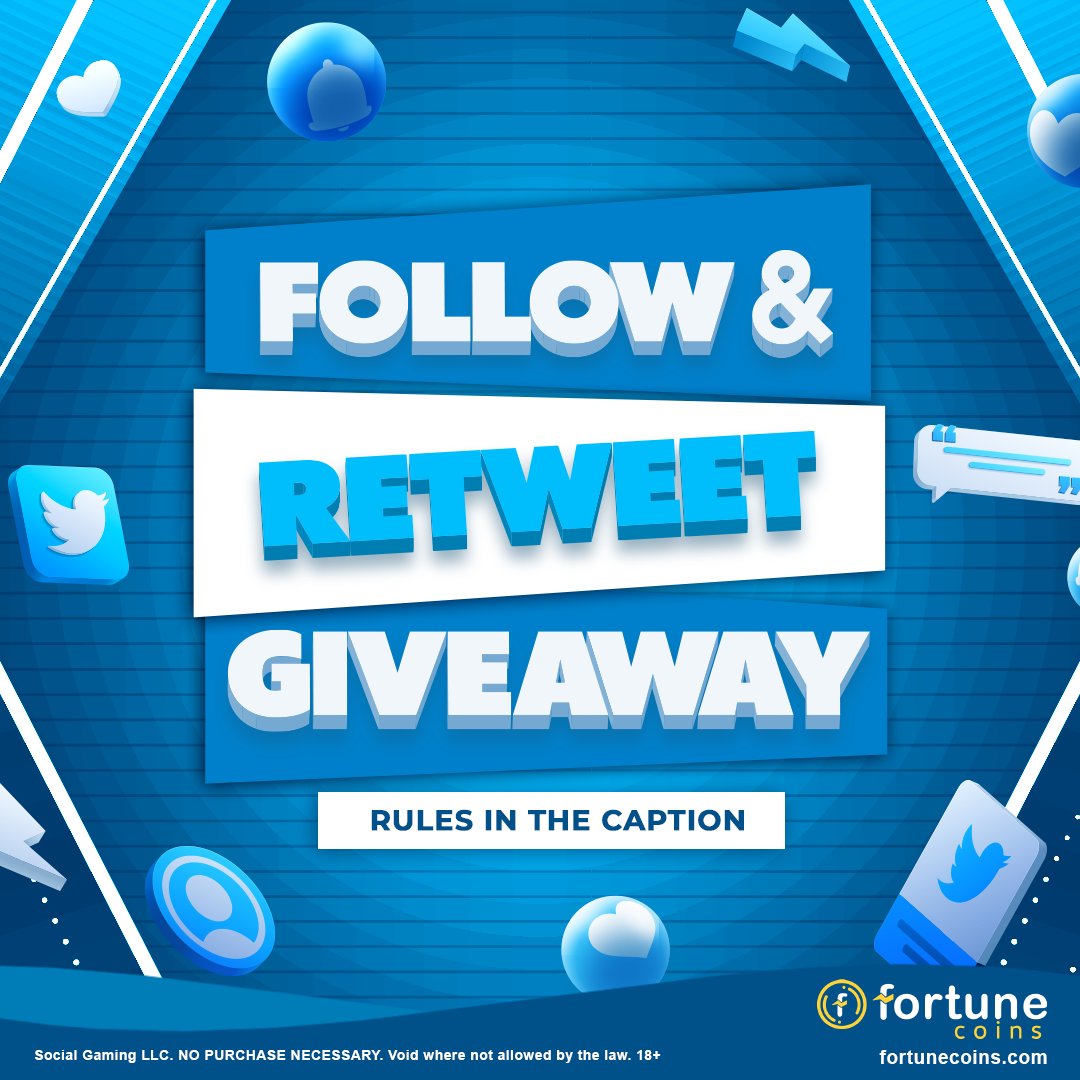 Join our #Giveaway! 10 winners will get GC50M + free FC10K each!
To enter: Follow <a href="/Fortune_Coins/">@FortuneCoinsCasino</a>✅, Like and RT ❤️, reply with your fave game on FortuneCoins.com 🎲