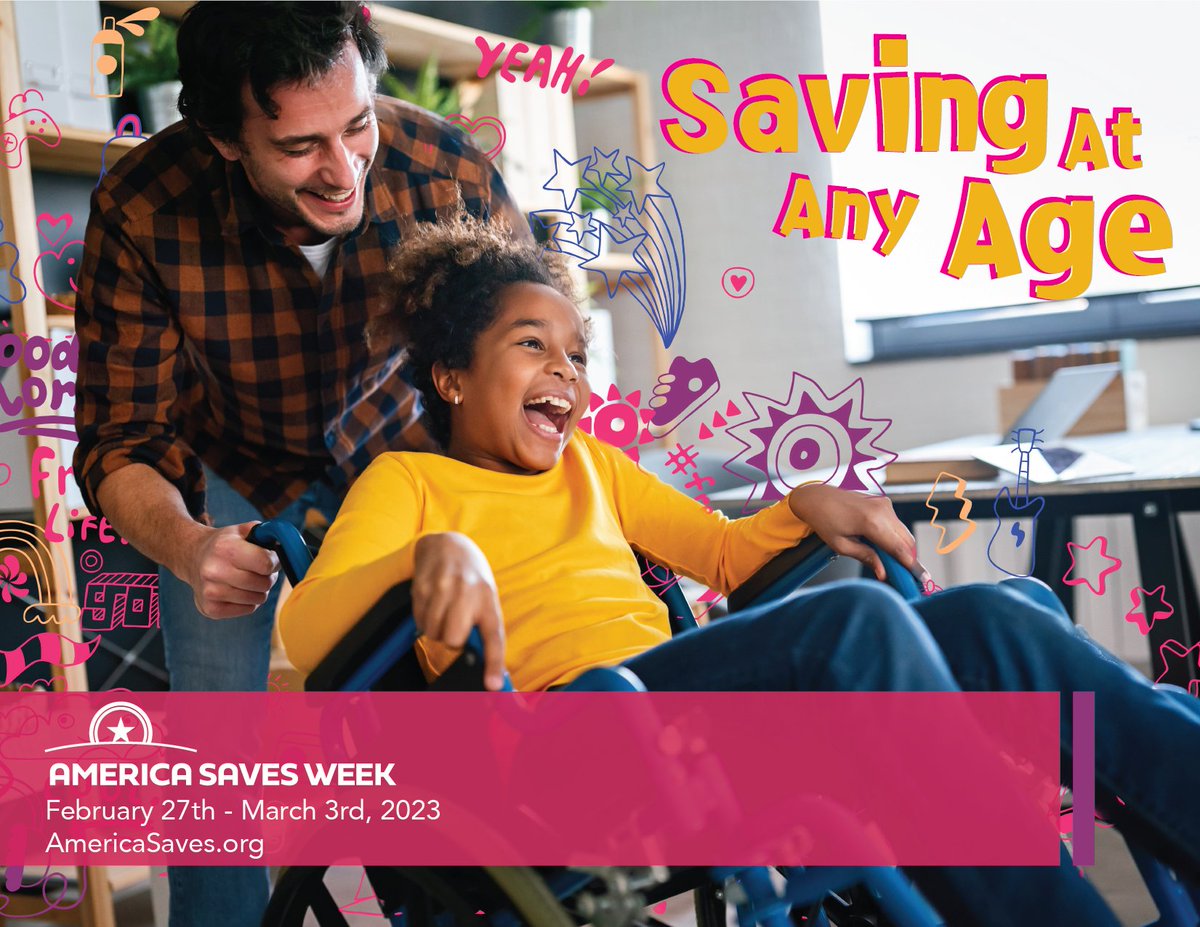 Whether you are a parent trying to instill #savings habits in your children or you want to change your own saving behaviors, there are strategies that savers of all ages can develop!

👉ow.ly/tP9z50N88P4

#ASW2023 #AmericaSavesWeek #SavingAtAnyAge