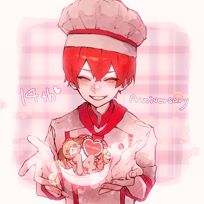 坂田さん14周年おめでとうございます今年も笑顔でいっぱいの1年になりますように#あほの坂田14周年#となりの坂田14周年 #坂田です 